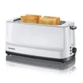 Produktbild: 1 bis 24x SEVERIN 4-Scheiben-Toaster AT 2234, weiß / schwarz - SPARE BIS ZU 18%