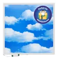Produktbild: LECOM Deckenlampe Himmel mit Wolken - LED Panel 62x62 Flach LED Wolkendecke Bild 3D-SKY Tageslicht Deckenleuchte für Rasterdecke Odenwalddecke