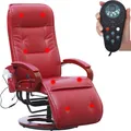 Produktbild: Relaxsessel Terni II mit Massage Leder, rot