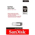 Produktbild: Sandisk Ultra Flair USB Stick 16GB 32GB 64GB 128GB 256GB 512GB USB 3.0 Silber