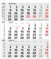 Produktbild: 3-Monats-Planer XL Comfort 2026: 3-Monatskalender extra groß I Wandplaner / Bürokalender mit Datumsschieber, Vor-und Nachmonat und Jahresübersicht I 30 x 39 cm