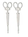 Produktbild: Haarschmuck Haarklemme Klemme Haarklammer Haarspange Schere Friseur Haarschieber Silber Hair Jewelry