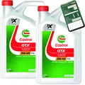 Produktbild: 2x 5L Castrol Motoröl 5W-40 A3/B4 GTX VW 50200 50500 MB 229.3 BMW Longlife-01