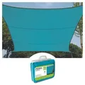 Produktbild: Perel Sonnensegel, wasserabweisend, 3.6 x 3.6 m, 160 g/m2, Polyester, Quadrat, Himmelblau