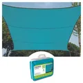 Produktbild: Perel - Sonnensegel - Quadratisch - 3.6 X 3.6 M - Farbe: Himmelblau