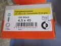 Produktbild: Packung Spenglerschrauben 4,5x45mm 100Stück Edelstahl rostfrei / Aktion Holzreg