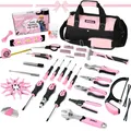 Produktbild: Rosa Werkzeug Set 246-teiliges Damen Basic Tool Kit für Haus mit 14