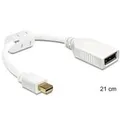 Produktbild: DeLOCK - DisplayPort-Adapter - Mini DisplayPort (M) - DisplayPort (W) - 21cm (DisplayPort 1,1a) (65427)