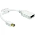 Produktbild: Delock Adapter Mini Displayport 1.2 Stecker > Displayport Buchse 4K weiß
