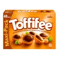 Produktbild: Toffifee Süßigkeiten: Haselnuss in Karamell, köstlicher Genuss im großen Maxi-Pack mit 400 Gramm Inhalt.