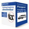 Produktbild: Westfalia Anhängerkupplung abnehmbar für PEUGEOT Traveller Bus Typ V AHK
