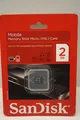 Produktbild: SanDisk M2 Karte 2GB Memory Card Speicherkarte Stick Micro