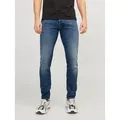 Produktbild: Jack & Jones Slim-fit-Jeans JJIGLENN – Jeans mit Stretch, niedriger Leibhöhe und Taschen Baumwollmischung, slim fit blau 32