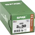 Produktbild: SPAX 1191010350305  Holzschraube 3.5 mm 30 mm T-STAR plus    Stahl WIROX 1000...