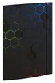 Produktbild: RNKVERLAG - Sammelmappe Hexagon 240 x 330 mm, Dokumentenmappe für DIN A4, mit Gummizugverschluss und 3 Einschlagklappen, 1 Stück
