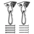 Produktbild: Awroutdoor SUS304 Edelstahl Schwerlast Deckenhaken Premium Hängematten Haken,4 Schraube für Beton Holz Yoga Hängematte Stuhl Sandsack,Wand-Haken,Decken-Haken,Traglast bis 450Kg