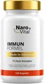 Produktbild: NaroVital Immun Formel Hochdosiert - 120 Kapseln Echinacea, Hagebutte, Zistrose, Vitamin C, D3, Zink