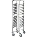 Produktbild: Tablettwagen aus Edelstahl, passend für 14 x GN 1/1, 380 x 550 x 1735 mm (BxTxH)