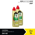 Produktbild: Castrol Power 1 Scooter 4T 5W-40 Motorradöl API SN JASO MB 2x1 Liter = 2 Liter