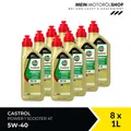 Produktbild: Castrol Power 1 Scooter 4T 5W-40 Motorradöl API SN JASO MB 8x1 Liter = 8 Liter