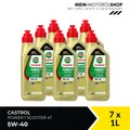 Produktbild: Castrol Power 1 Scooter 4T 5W-40 Motorradöl API SN JASO MB 7x1 Liter = 7 Liter