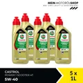 Produktbild: Castrol Power 1 Scooter 4T 5W-40 Motorradöl API SN JASO MB 5x1 Liter = 5 Liter