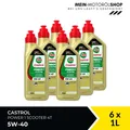 Produktbild: Castrol Power 1 Scooter 4T 5W-40 Motorradöl API SN JASO MB 6x1 Liter = 6 Liter