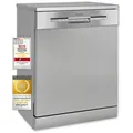 Produktbild: Exquisit Geschirrspüler GSP9112-030E silber | Spülmaschine 60 cm | 12 Maßgedecke | Startzeitvorwahl | Power+ | ECO Modus | Standgerät