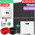 Produktbild: Solaranlage mit Speicher 5kW Komplettset Wechselrichter Huawei PV Anlage Solar