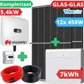 Produktbild: Solaranlage mit Speicher 5kW Komplettset Wechselrichter Huawei PV Anlage Solar