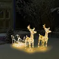 Produktbild: Weihnachtsdekorationen Rentier und Schlitten 160 LEDs 130