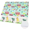 Produktbild: CCLIFE Baby Spielmatte Krabbelmatte 196x176x1.8 cm, Schadstofffrei, Faltbar & Rutschfest , Auto& fliegende Maus