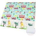 Produktbild: CCLIFE Krabbelmatte Baby Spielmatte Kinder 196x175x1.8cm Faltbar Spielteppich Spielunterlage Groß Rutschfest Beidseitig Tragbar Wasserdicht Innen Außen Bunt,CushHom