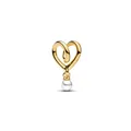 Produktbild: PANDORA MOMENTS Charm Herz goldfarben Perle 764138C01