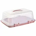 Produktbild: ENGELLAND Kuchen-Transportbox Tortenplatte Haube Box Kuchenplatte Rotbraun