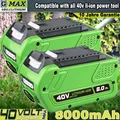 Produktbild: Für Greenworks Akku G40B25 Li-Ion 40V - Greenworks Tools - Wie Neu! 8,0AH 2-AKKU
