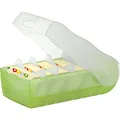 Produktbild: HAN Karteibox CROCO, DIN A8, fr 500 Karten, incl. 5 Sttzplatten, grn-transluzent