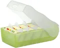 Produktbild: HAN 998-603 Karteibox CROCO, DIN A8, für 500 Karten, incl. 5 Stützplatten, grün-