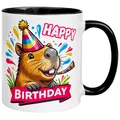 Produktbild: Capybara Geburtstagstasse | Happy Birthday | Geschenk Mann Frau Neutral
