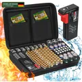 Produktbild: Batterie Aufbewahrungsbox Feuerfest Tragetasche für 148+ Batterien mit Tester