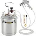 Produktbild: VEVOR 10 LFarbspritzpistole, 30 PSI Farbbehälter, Farbsprühsystem Lackhalter zum Auftragen von Wasserfarbe, Flecken, Lack, Lacken, feine Oberflächen für Innen- und Außenprojekte