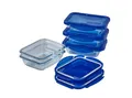 Produktbild: PYREX Frischhaltedose Pyrex Cook&Go Frischhaltedosen-Set 0,8 l rechteckig – 5-tlg, (Set, 5er-Set, rechteckig, ineinander stapelbar), Made in France, BPA-frei