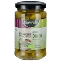 Produktbild: grüne Oliven ohne Stein in Kräuter-Öl-Mariande