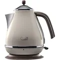 Produktbild: Delonghi KBOV 2001.AZ/BG/BK/GR Schnurloser Wasserkocher, Edelstahlgeh?use, 1,7 l F?llmenge, 2000 Watt, 360? Sockel, Trockengehschutz, Kalkfilter, A... - Beige/Creme