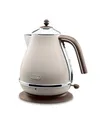 Produktbild: De'Longhi Wasserkocher Icona Vintage KBOV2001.BG - 1,7 l mit Wasserstandsanzeige und 360° Basis, Edelstahl in elegantem Retro Look mit Chrom-Details, beige