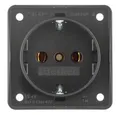 Produktbild: Berker Unterputz-Steckdose, 1f anthrazit matt INTEGRO Einbau IP44 horizontal/vertikal Vollplatte