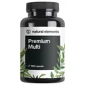 Produktbild: natural elements Premium Multivitamin – 180 Kapseln – Vitamine A-Z Premium-Rohstoffe Bioaktiv-Formen