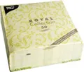 Produktbild: Papstar Servietten 40cm 1/4 Falz Royal Damascato limonengrün 50 Stk.