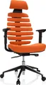 Produktbild: hjh OFFICE Profi Bürostuhl ERGO LINE II PRO Ergonomischer Schreibtischstuhl mit Armlehnen (höhenverstellbar) Stoff Orange Drehstuhl für Büro, Zuhause