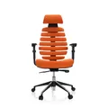 Produktbild: hjh OFFICE Bürostuhl Drehstuhl ERGO LINE II PRO Stoff orange höhenverstellbar